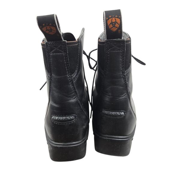 Ariat Scout Paddock Boots Womens 8 B Black Leather Outdoor Equestrian Gorpcore - Picture 7 of 12